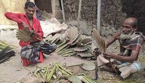 বরিশালে তাল পাতার পাখা তৈরিতে ব্যস্ত সময় পার করছেন কারিগররা 2022 2 বরিশালে তাল পাতার পাখা তৈরিতে ব্যস্ত সময় পার করছেন কারিগররা