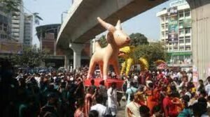 বর্ণিল উৎসবে নববর্ষ উদযাপন