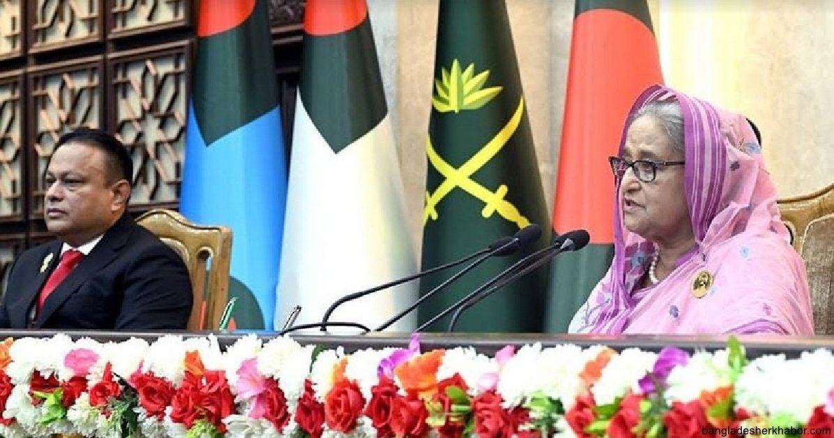 বাংলাদেশ কখনো বাইরের হস্তক্ষেপের কাছে মাথা নত করবে না : প্রধানমন্ত্রী 1 বাংলাদেশ কখনো বাইরের হস্তক্ষেপের কাছে মাথা নত করবে না : প্রধানমন্ত্রী