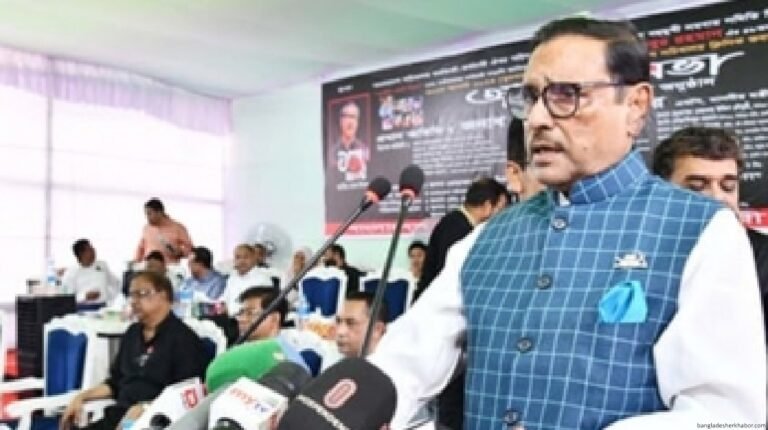 বিএনপি আন্দোলনে ব্যর্থ হয়ে ইউনূসকে নিয়ে নতুন খেলা শুরু করেছে: ওবায়দুল কাদের